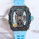 swiss replica Richard Mille RM 53-01 Tourbillon Pablo Mac Donough carbon fiber blue strap watch (5)_th.jpg
